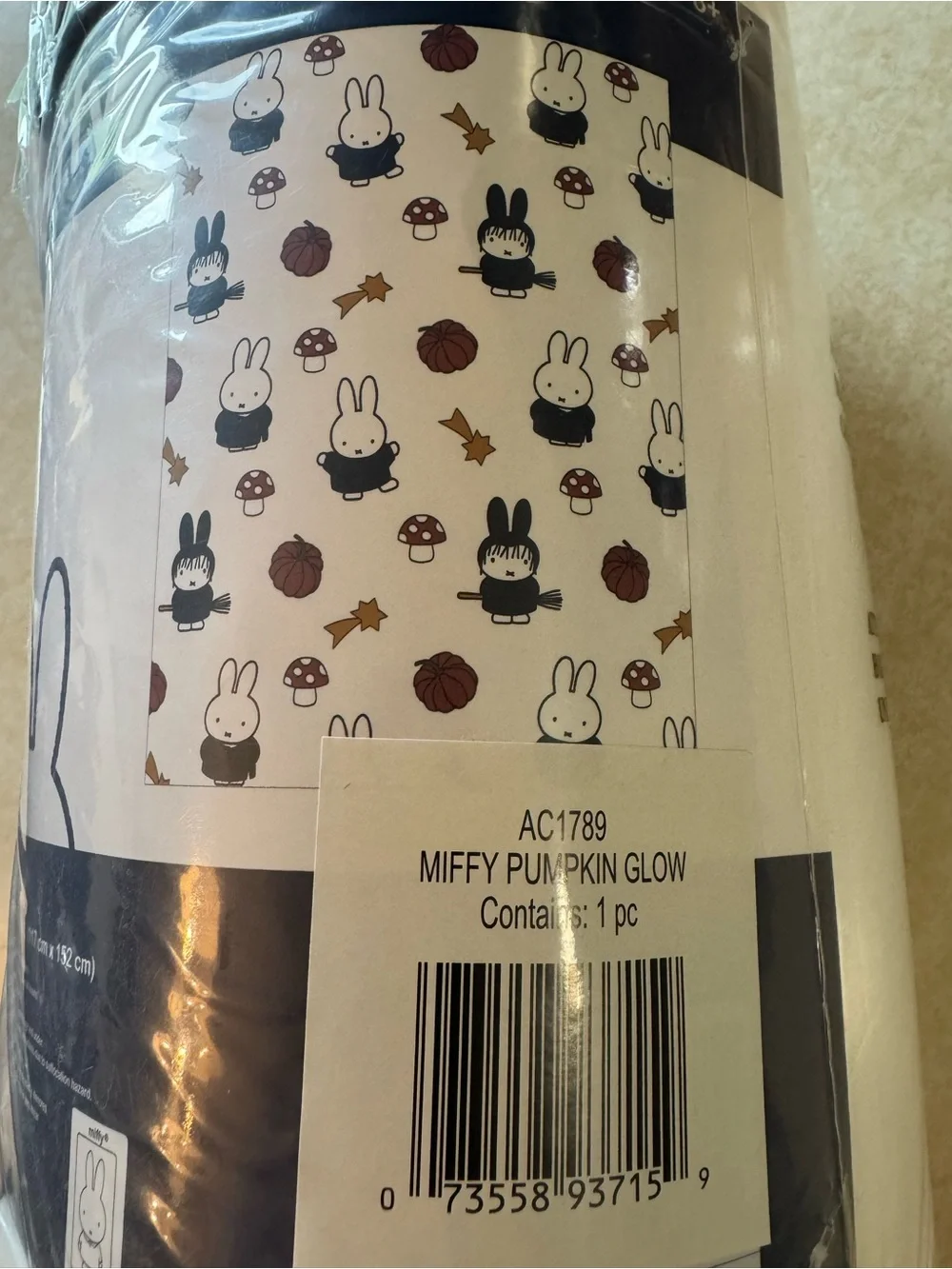Miffy Pumpkin Glow Throw Blanket